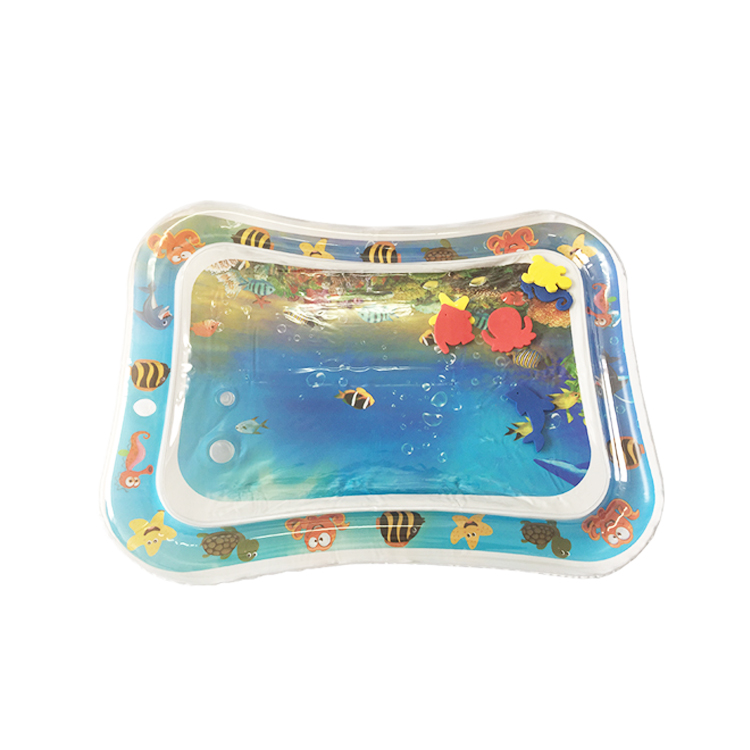 Amazon hot sale kids baby's stimulation growth toddlers tummy time inflatable baby water mat