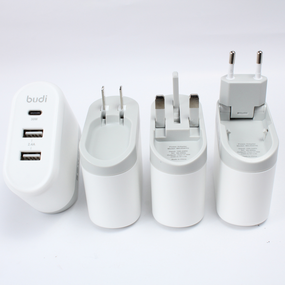 Pd настенное зарядное устройство 30 Вт usb-c адаптер питания Тип C настенное зарядное устройство с питанием 30 Вт Складная вилка США Великобритания ЕС. Штепсельная вилка Австралии 2 выхода usb