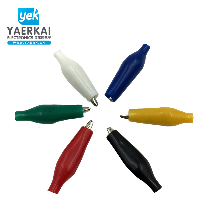 Manufactures wholesale sfety booy pvc boot shrouded 2A alligator clip