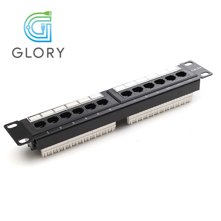 Модульная сетевая коммутационная панель RJ45 Cat5e Cat6, 12 портов, лучшее качество