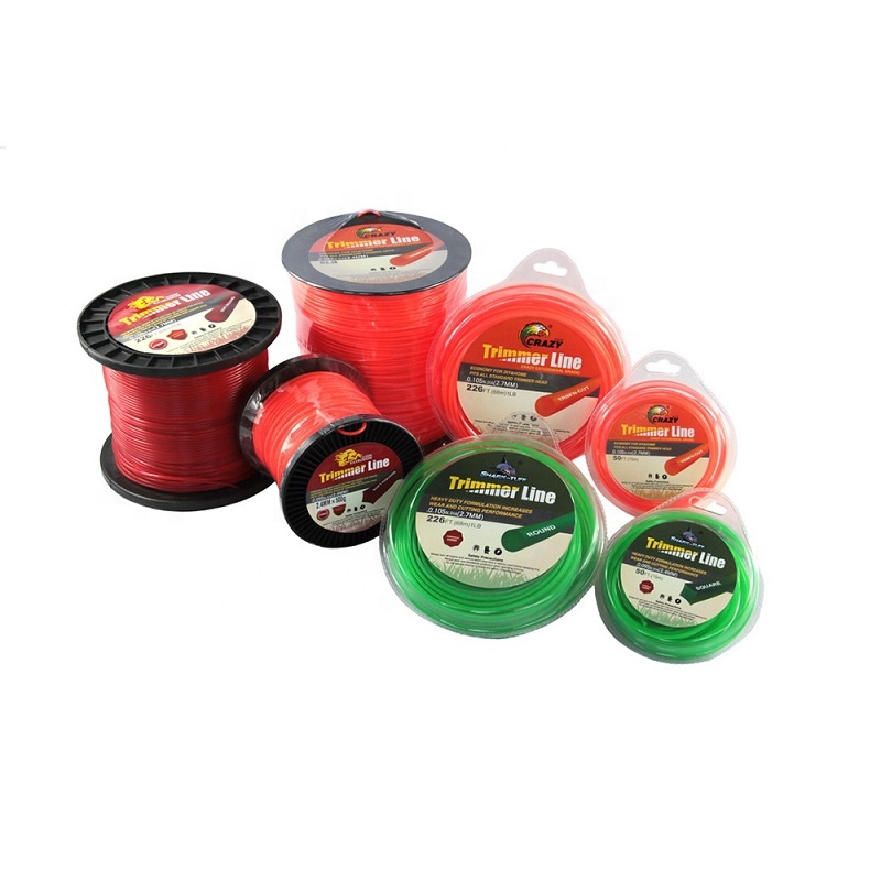 1.3mm 1.6mm 2,0mm 2.4mm 2.7mm 3.0mm 3.3mm 3.5mm 4.0mm Grass Trimmer Line Brush Cutter Nylon Weed String Trimmer Line Replacement