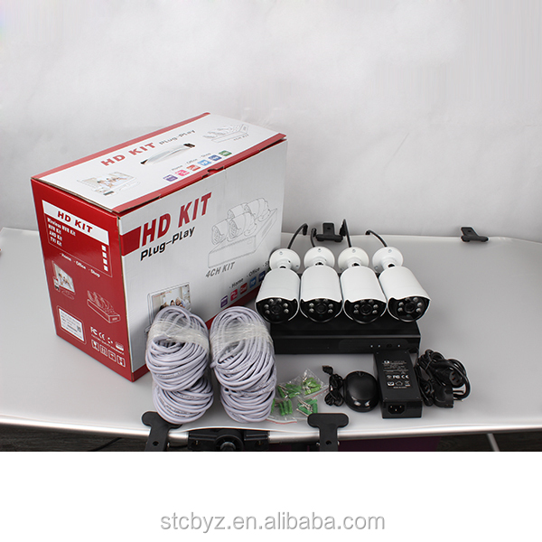 Профессиональная система домашней безопасности 4ch poe camera mini nvr kits