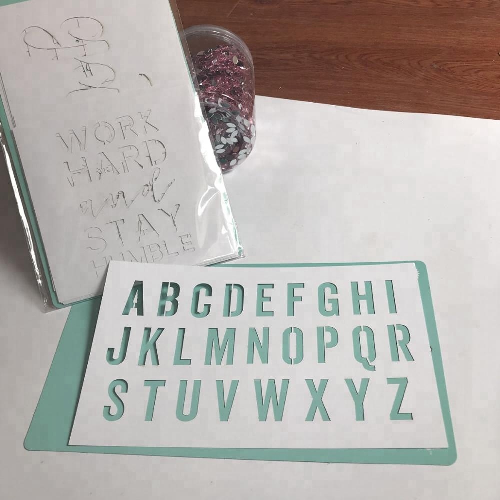 Горячая Фабрика шаблон die cut проколотый PP бумага трафарет набор для малыша
