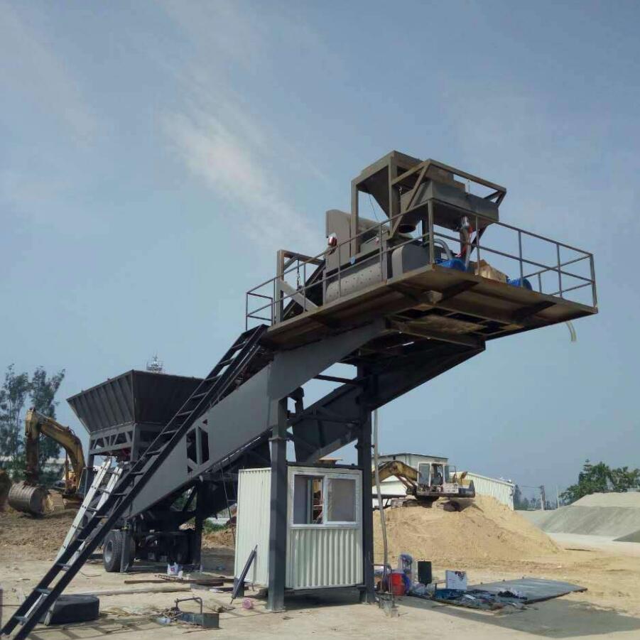 Бетоносмесительная установка YHZS75M3 с монтажным обслуживанием