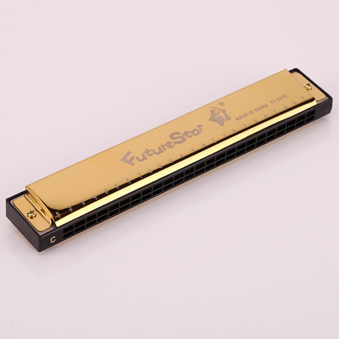 Professional 24 Holes Copper Bass Harmonica Brass Comb Harmonica Supplier