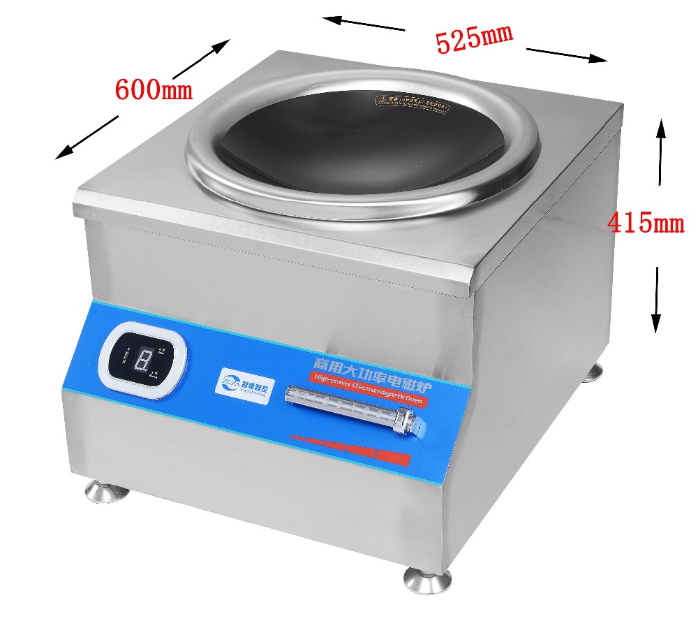 Коммерческая электрическая индукционная электрическая плита 3500 Вт Wok плита