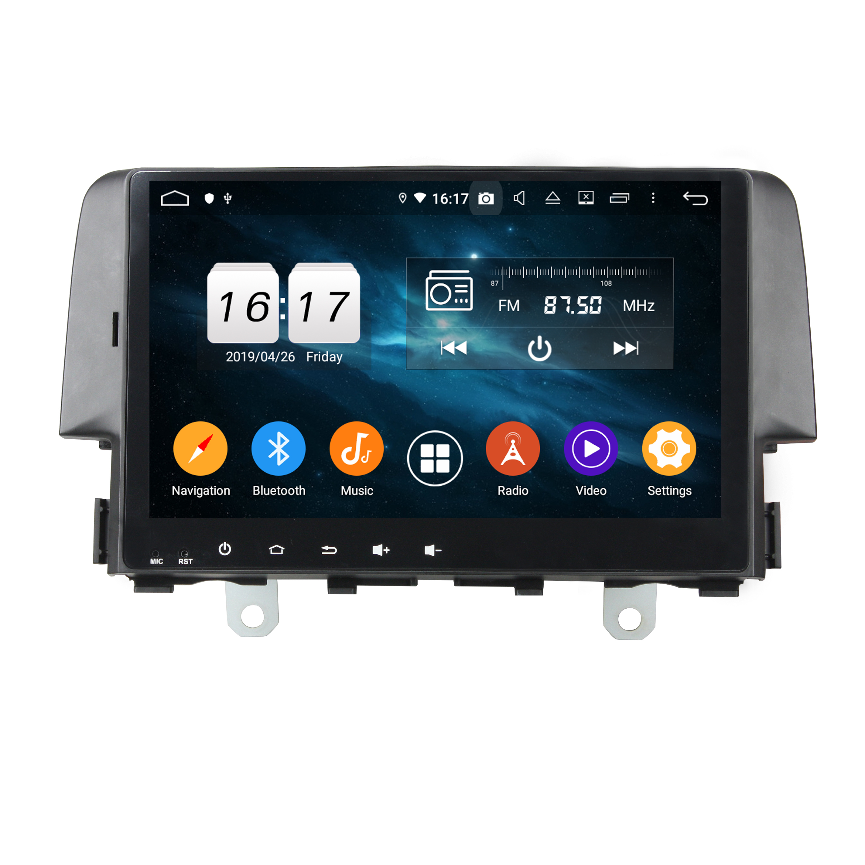 KD-9603 KLYDE OEM Android 9,0 система Octa core автомобильный dvd-плеер для Ci vic 2016 Автомобильный GPS видеоплеер Автомобильная Мультимедийная система android