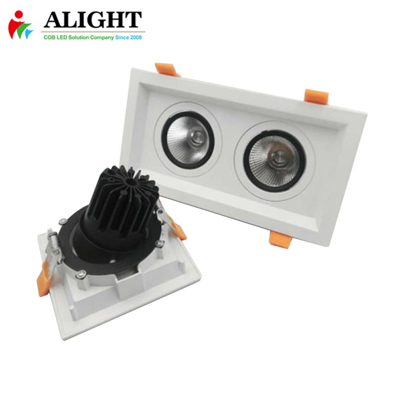 Белый утопленный Точечный светильник 15WX2 gimbal downlight