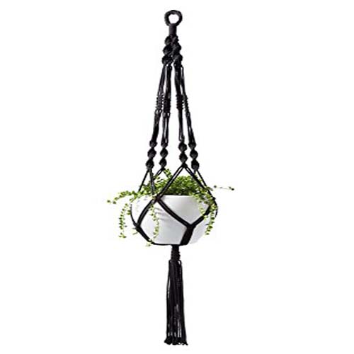 QJMAX New Style Hanging Planter Basket Holders Cotton Ropes 105CM