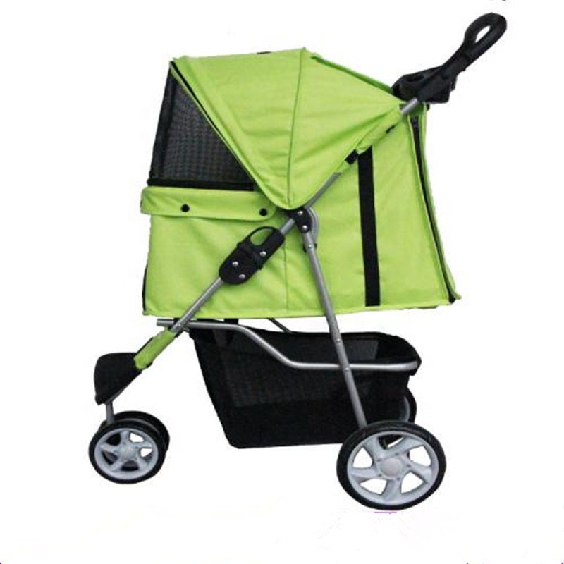 in good supply Small dog 4 wheels folding pet strollers