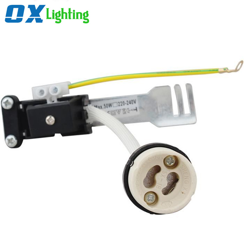 Porcelain GU10 Lamp Holder with Bracket Junction Box