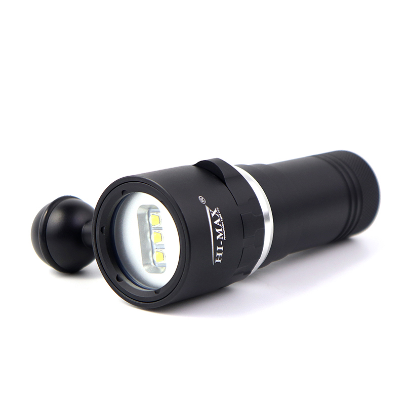 Hi-max новые модели 3 * LED 2000 люмен подводное плавание Светодиодная лампа для подводного плавания фото/видео набор из жесткого анодированного материала
