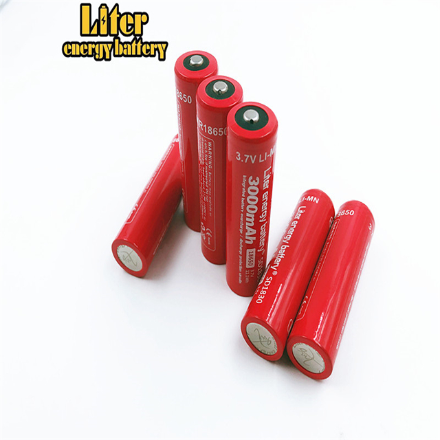 Rechargeable Cylindrical 18650 3000mAh 3.7V lithium ion battery cell for power bank