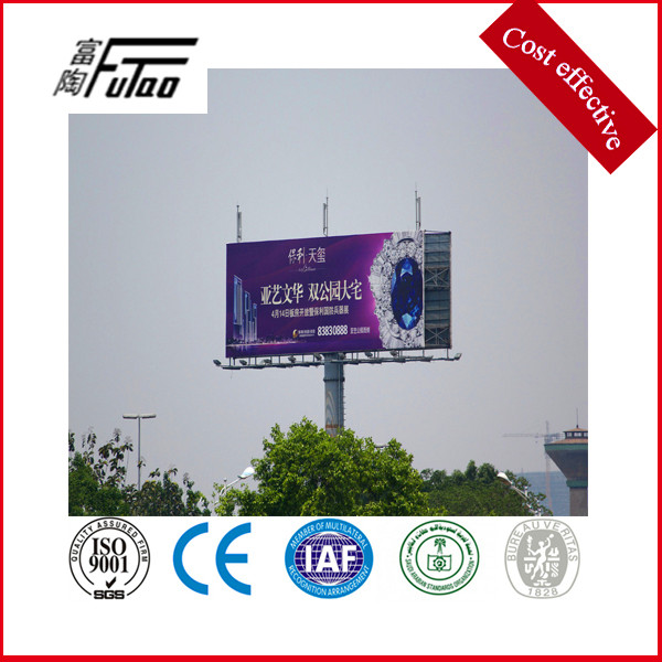 Высокое качество оцинкованный монополе шоссе citylight billboard