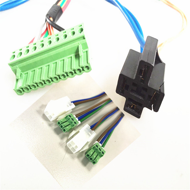customized molex jst 3.5mm terminal block 3 pin wire harness and cable assembly for electric
