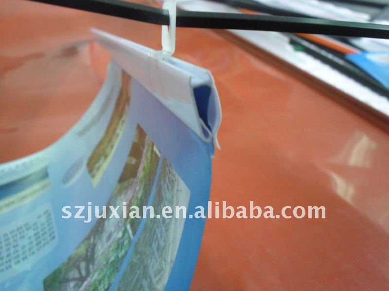 Poster frame strip photo holder clip
