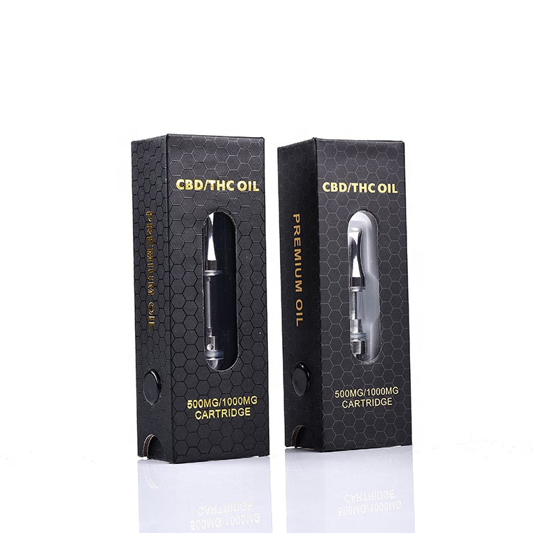 Childproof custom package box cbd oil 510 pen vape cartridge packaging