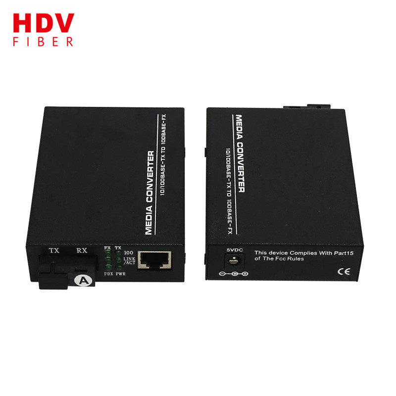 Netlink 10/100 м одномодового один-волокна bidi волокна media converter