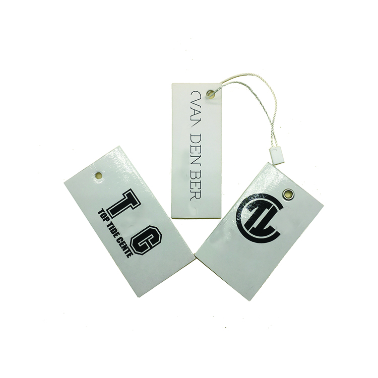 Custom Products Labels Printing Recycled Paper Hangtag Wig Tag