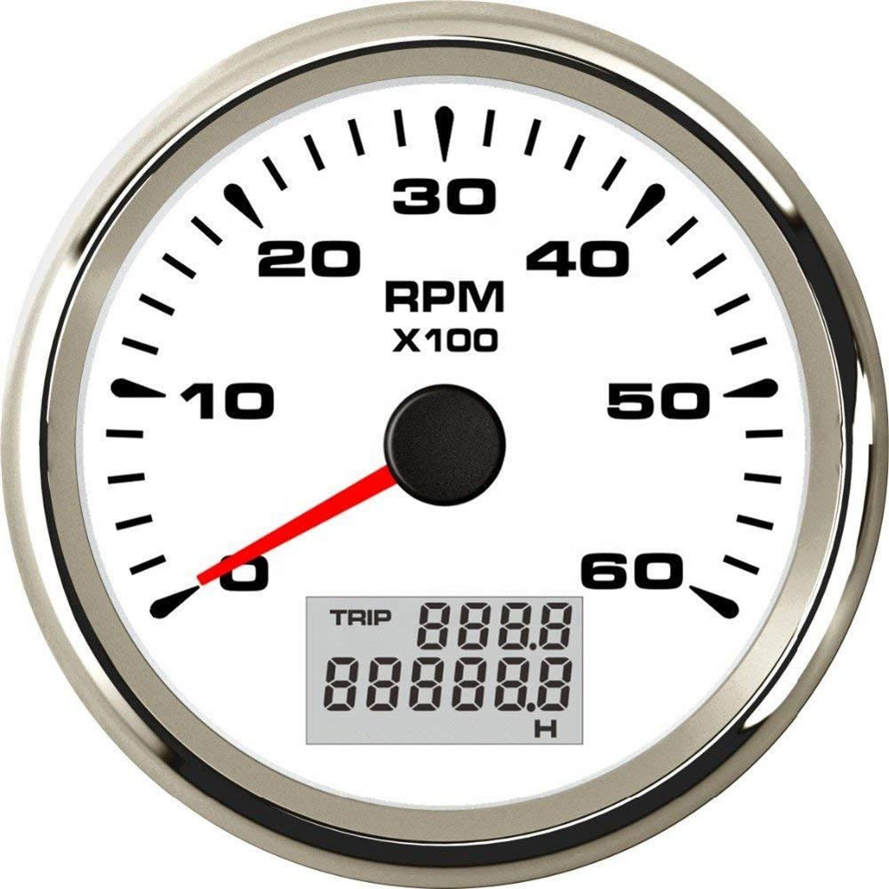 ELING 85 мм дизельный бензиновый тахометр RPM метр 6000RPM датчик с током песочные часы 9-32V
