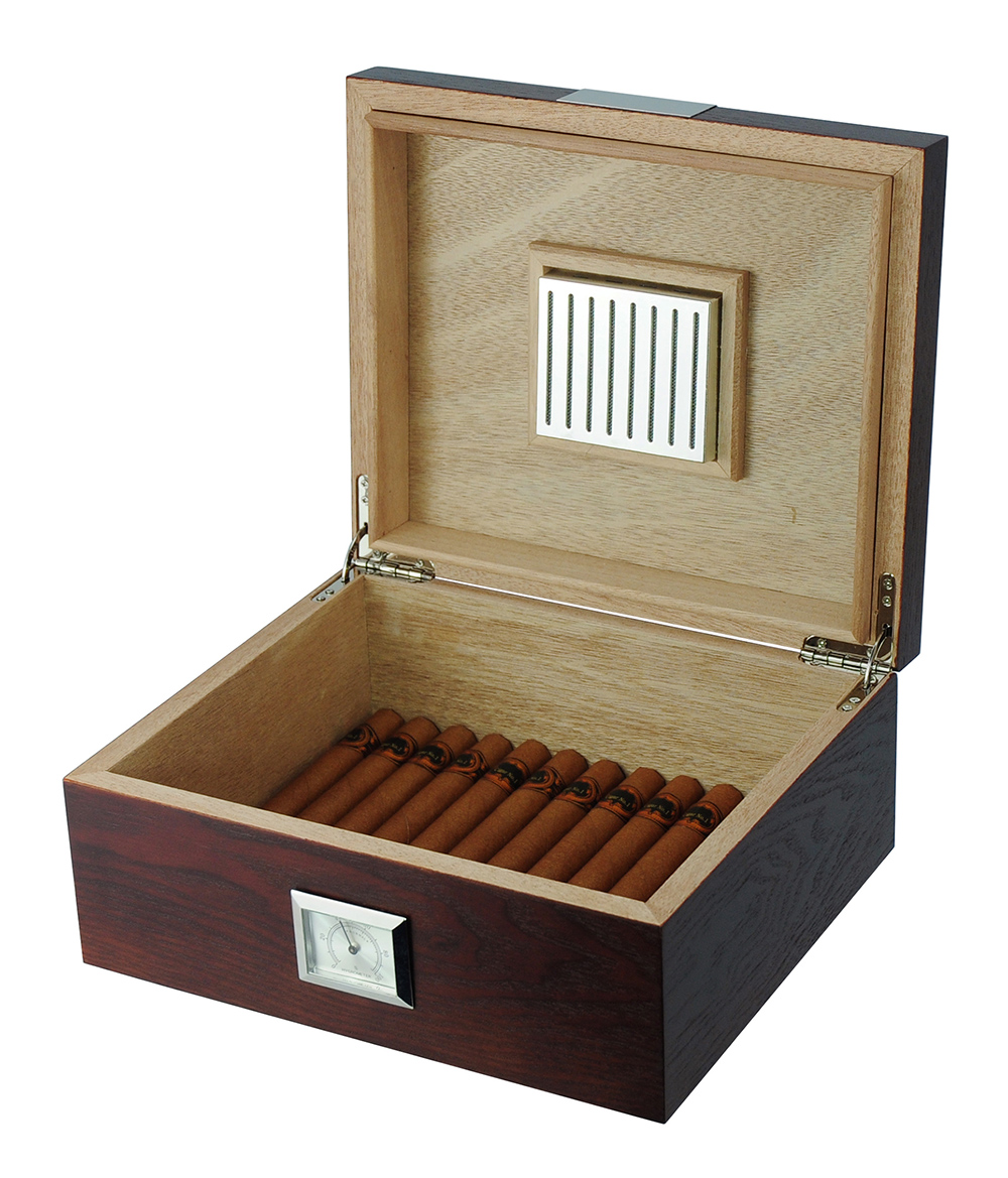 High-end Custom Sonny 25 CT Antique Humidor Cigar Box For Cigars Sorage
