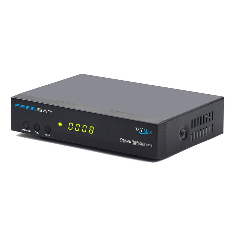 Ресивер Freesat V7 MAX FTA для спутникового ТВ, ресивер DVB-S2 1080P HD TV, Поддержка модуля CA, автоматическая подача питания, USB, Wi-Fi, Freesat V7 Max