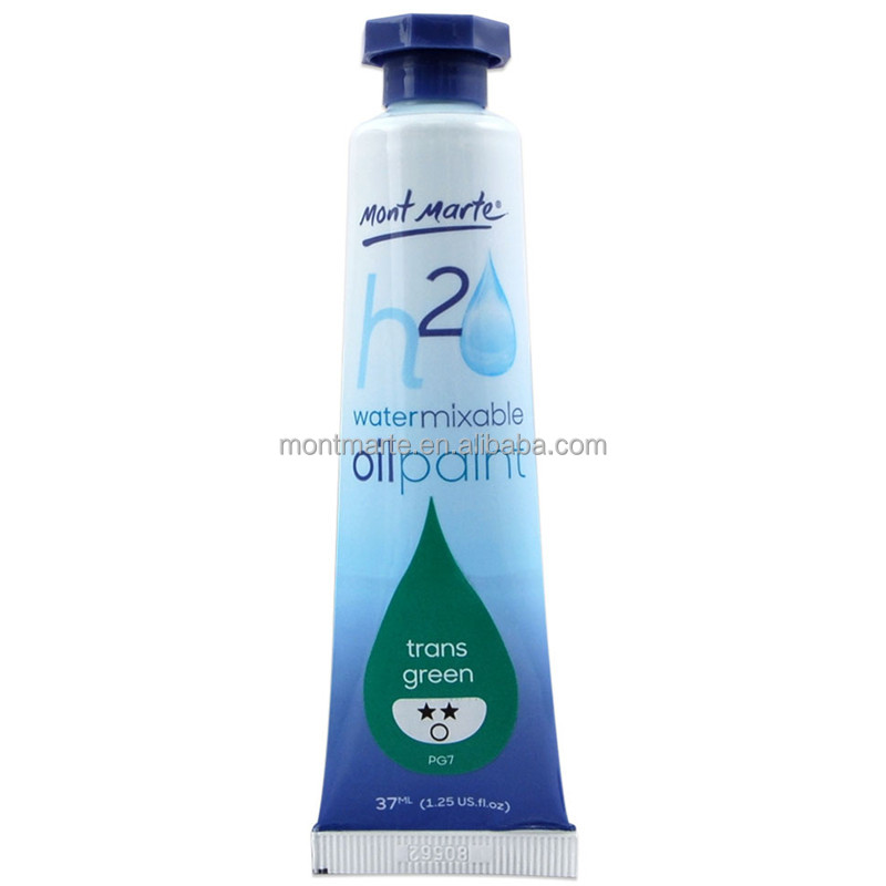 Mont Marte Water Mixable Oil Paint 37ml - Trans Green