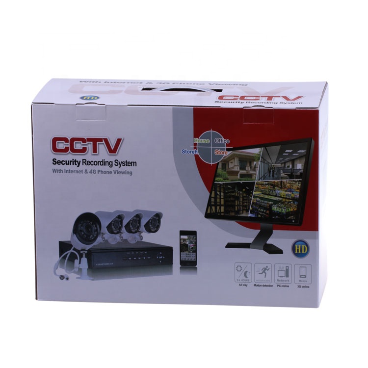 Высокое разрешение и низкая цена 4ch Hd 1080P Cctv система 2MP Ahd Dvr комплект полная наружная Безопасность 4 шт. Cctv камеры Dvr Ahd комплект