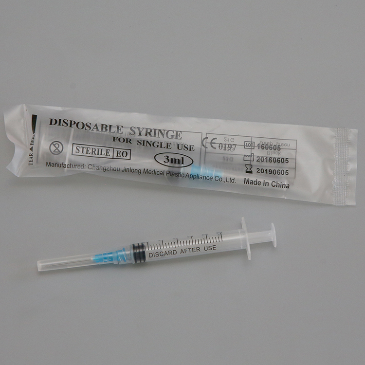 disposable syringe 3ml in blister packing