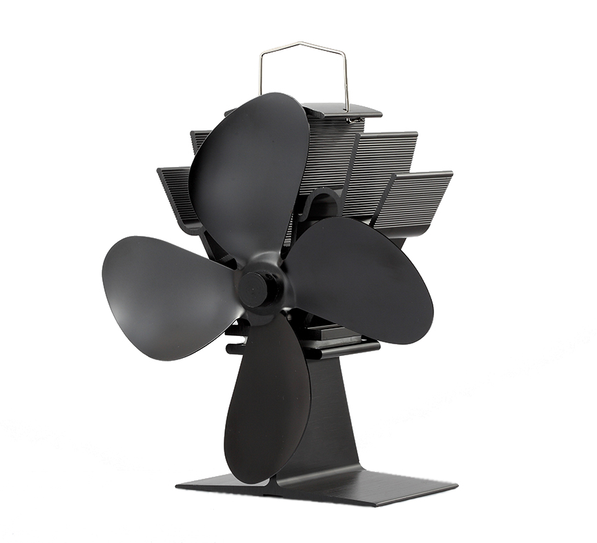 Best Seller Classic Wood Pellet Stove Top Fan Heat Powered 4 Blades EcoFan Wood Fireplace Parts