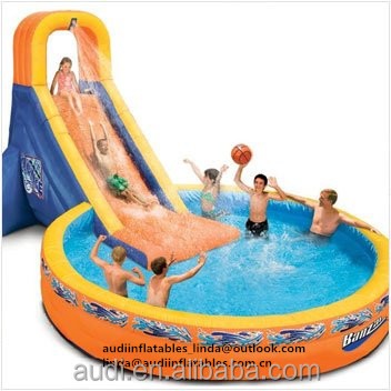Inflatable Plunge Water Slide and Pool Inflatable Swimming Pool And Slide