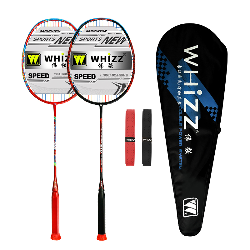 Ракетка для бадминтона WHIZZ, 65-69 г, модель S10, Ультралегкая, H.M, графит