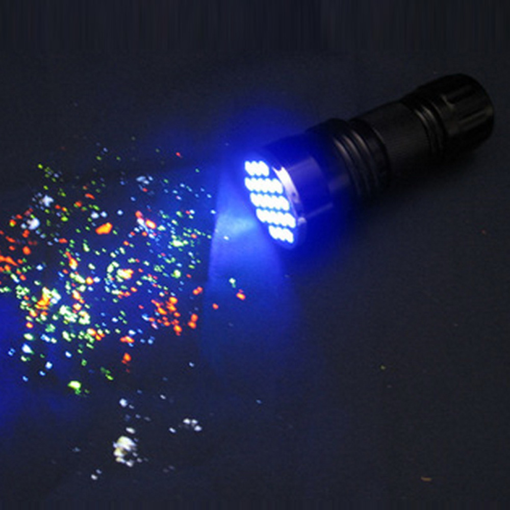 21 LED ультрафиолетового Glow микробы handswashing Training детектор УФ фонарик
