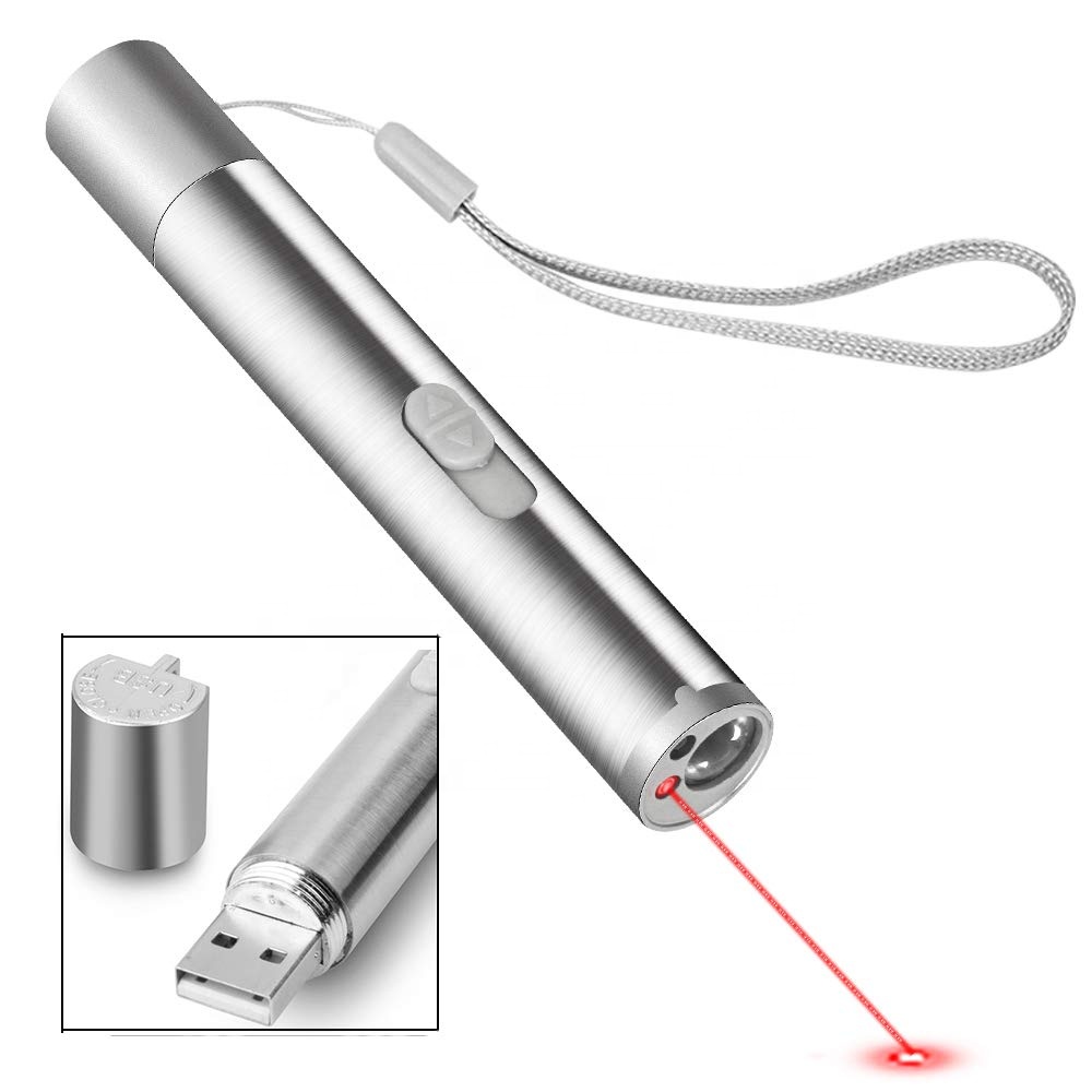 Многофункциональная лазерная указка для кошек 3 в 1, USB, Интерактивная Лазерная Игрушка для кошек