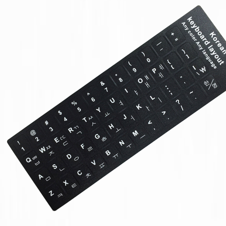 Матовые корейские декоративные наклейки Qwerty для клавиатуры, наклейки для клавиатуры, наклейки для клавиатуры