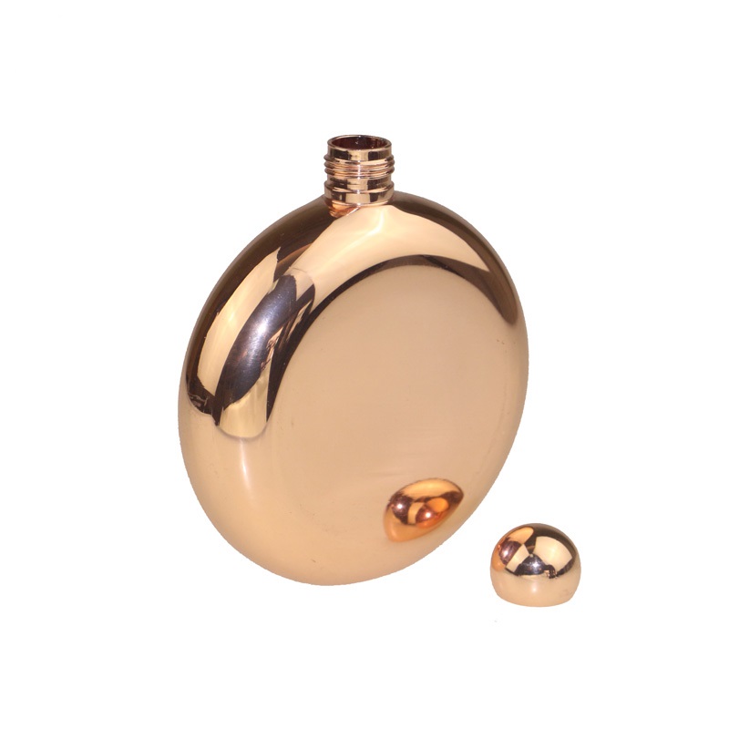 2oz 3oz 5oz 6oz Different capacity rose gold stainless steel hip flask