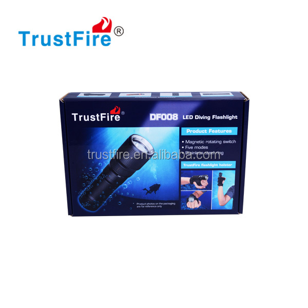 TrustFire новейший DF008 безопасности Дайвинг фонарик факел с 1 * XM-L 2 led 700 Люмен Алюминиевый мини dive факел