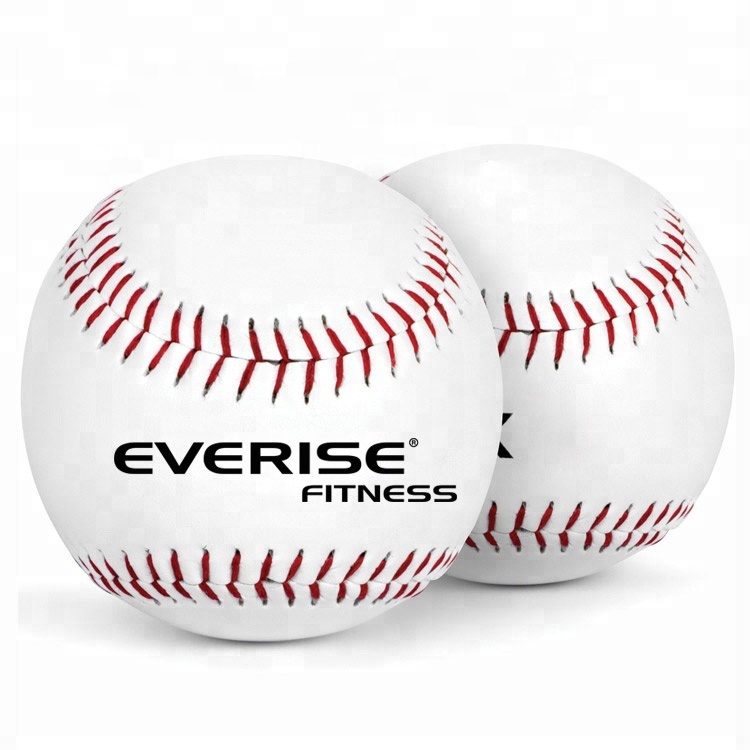 Custom Official Sport Exercise Training Match League Blank Leather Baseball Ball