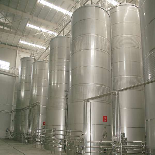 7000L нержавеющая сталь 304 пищевой бак для хранения с ямочка куртка
