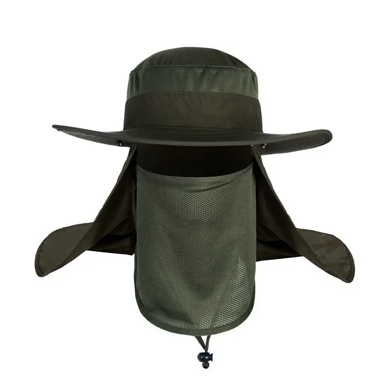 Outdoor Fishing UV Protection and Waterproof 360 Degrees Sun Block Quick-drying Nylon Sunscreen Fishermen Hat