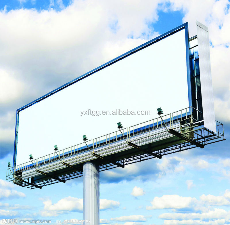 Подгонянные наружные стальные столбы billboard с 2 стороны вывески лампа Полюс рекламы