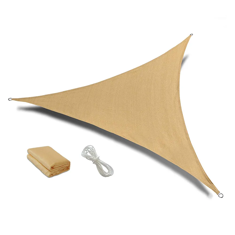Polyester coated PU Outdoor waterproof sail triangle shade