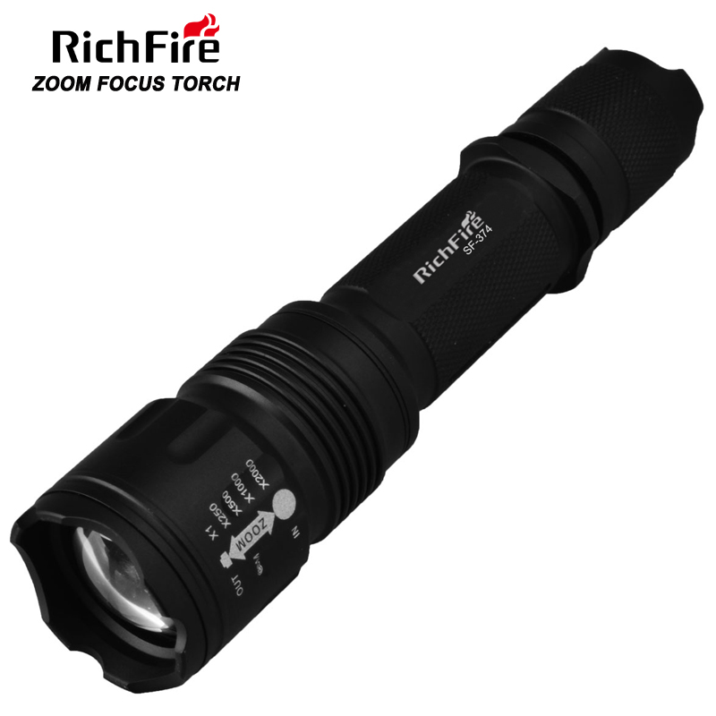 RichFire фонарики для самообороны, фонарики, охотничий фонарик, светодиодный фонарик
