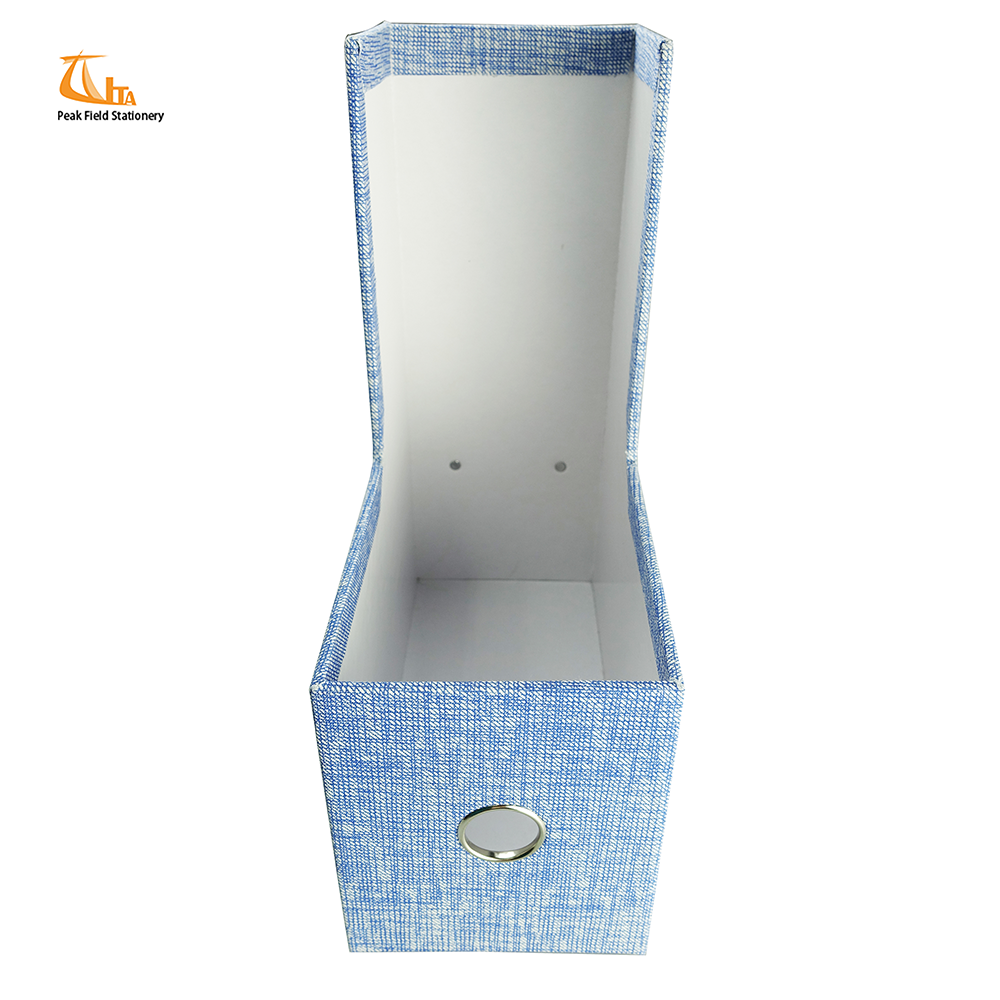 High quality fabric cardboard cover decorative cool magazine file box