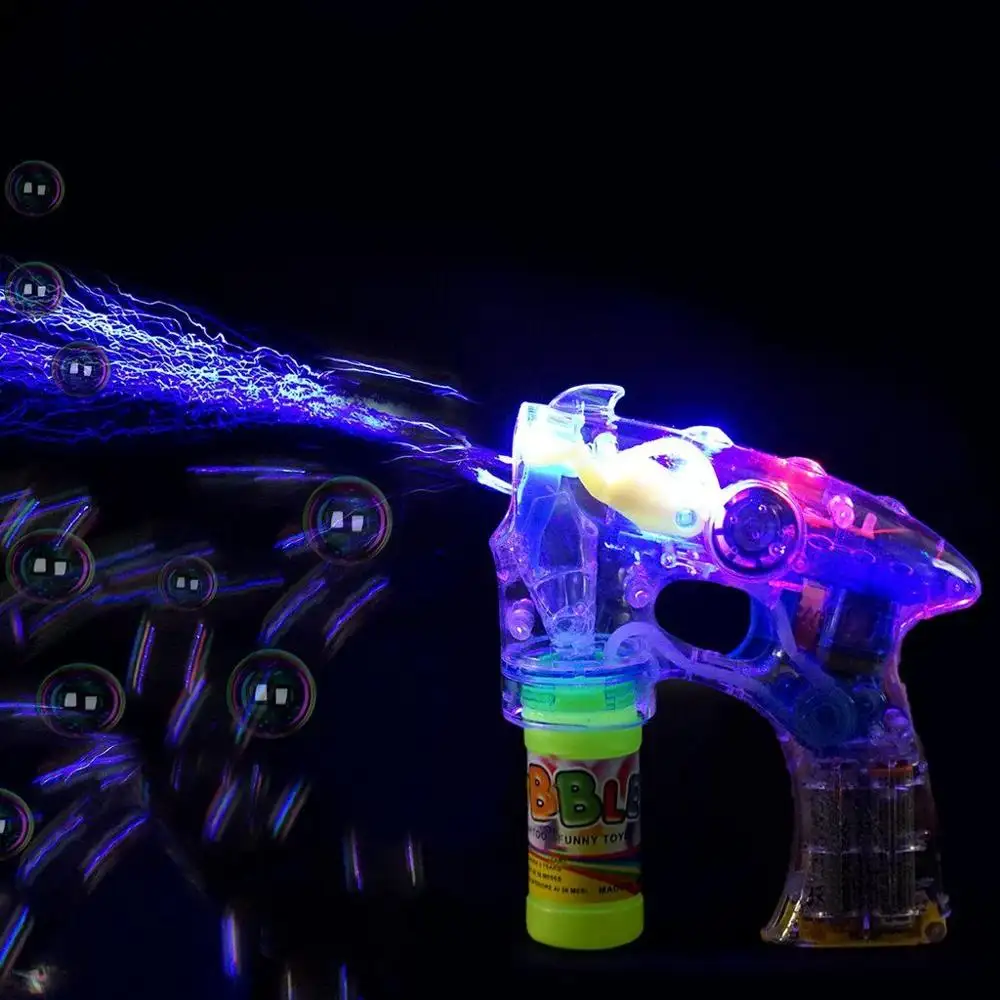 2 Bobble Water Bubble Soap Electric Automatic Led Light up bubble gun for kids