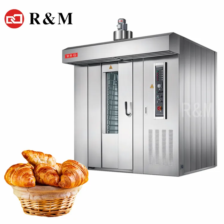 Factory direct sales bakery electric baking rotary oven,Hot air 64 tray electrical rotary oven