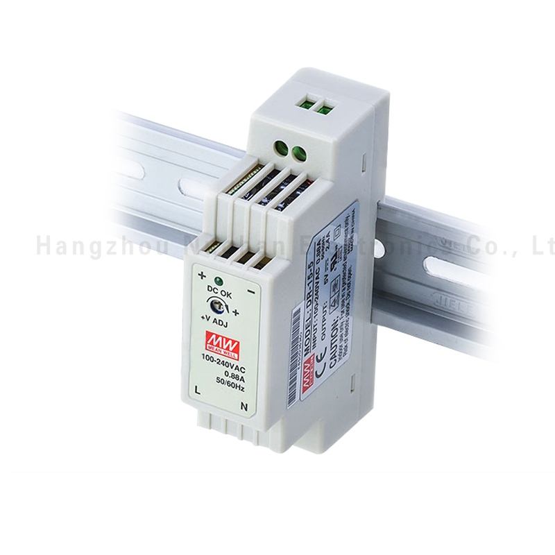 Mean Well DR-15-15 15 Вт 15 в промышленный блок питания 15 Вт 15 в DIN блок питания