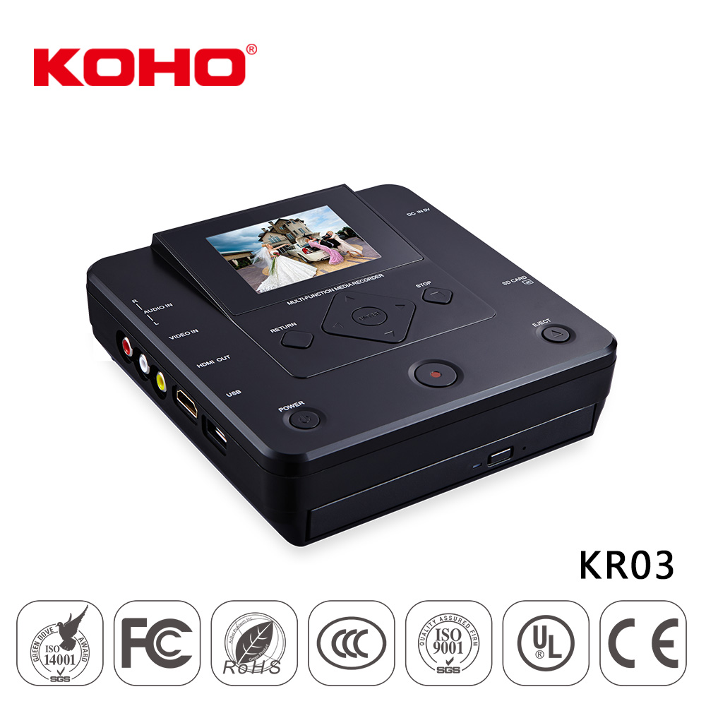 Dvd-рекордер с кабелем SD/USB/VHS/AV для записи видео на диск