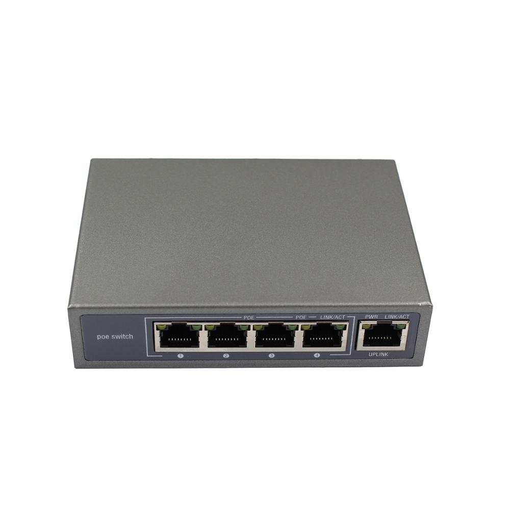 5-разъемное зарядное usb-устройство 10/100 Мбит/с Ethernet Источник питания POE коммутатор 4 POE порта и 1 UpLink