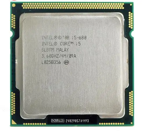 Dual cores i5 Desktop Processor I5-680 SLBLM i5 680 (4M Cache, 3.6 GHz FCLGA1156) LGA1156 CPU scrattered pieces